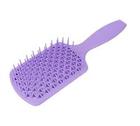 Cepillo Desenredante de Paleta, Pelo Hueco Cepillo de Paleta Antideslizante Uso Seco Húmedo para Peluquería(Cuadrado púrpura)