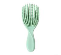 Cepillo desenredante diseñado para un aseo sin enredos y mejora del volumen, accesorio portátil para el cuidado del cabello (verde)