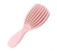 Cepillo desenredante diseñado para un aseo sin enredos y mejora del volumen, accesorio portátil para el cuidado del cabello (rosa)