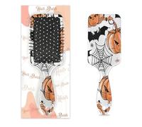 Cepillo desenredante para cabello húmedo y seco, Halloween, fantasma, murciélago, terror, calabaza, telaraña, peines con cojín de aire para mujeres, hombres, niños, niñas, niños, cepillo de masaje
