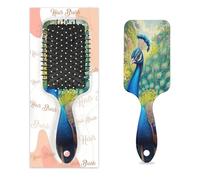 Cepillo desenredante para cabello húmedo y seco, hermoso pájaro, pavo real, floral, paisaje, peines de cojín de aire para mujeres, hombres, niños, niñas, niños, cepillo de masaje para cabello rizado o