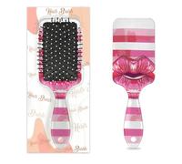 Cepillo desenredante para cabello húmedo y seco, labios sexis, color rosa y blanco, a rayas, para mujeres, hombres, niños, niñas, niños, cepillo de masaje para cabello rizado o liso