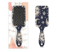 Cepillo desenredante para cabello húmedo y seco, Sun Moon Starry Sky Boho Chic Art Air Cushion Peines para mujeres, hombres, niños y niñas, cepillo de masaje para cabello rizado o liso