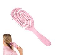 Cepillo Desenredante Para Cabello Rizado,Herramienta Peinadora con Cerdas Huecas para Alisar y Masaje - Cepillo de Cabello Anti-Rotura - Para Niñas Niños Mujeres Hogar Salón Viaje Spa Fiesta