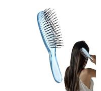 Cepillo desenredante - removedor de nudos, cerdas de deslizamiento , acción de masaje del cuero cabelludo, herramienta ergonómica antiestática, accesorio profesional de salón, tamaño mediano rosa