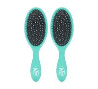 Cepillo desenredante Wet Brush original detangler para el cabello, Amazon Exclusive Aqua, unisex, cerdas IntelliFlex ultrasuaves, para todo tipo de cabello (húmedo y seco (pack de 2)