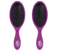 Cepillo desenredante Wet Brush original detangler para el cabello, color morado, unisex, cerdas IntelliFlex ultrasuaves, desnreda fácilmente todo tipo de cabello (húmedo y seco), pack de 2