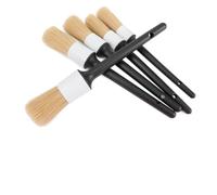 Cepillo Detallado Coche 5 Uds Pelo Jabalí Limpieza | 5 piezas cerdas jabalí, suave no raya, ideal pintura delicada, uso interior exterior, kit completo