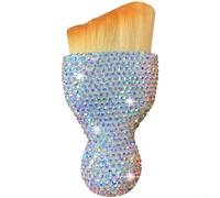 Cepillo detallado de diamantes de imitación para mantenimiento de ventilación automotriz y limpieza de grietas interiores con manejo suave (color AB)