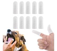 Cepillo Dientes Perro Dedo 10 Piezas Cepillo De Dientes De Mascotas Cuidado De Los Dientes De Perro 360 °Limpieza De Dientes para Perros Y Gatos Limpia Eficazmente La Placa Dental