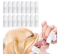 Cepillo Dientes Perro Dedo 12 Piezas,Cepillo de Dientes para Mascotas Hecho de Tela de Fibra Apto para Perros y Gatos,Limpia Eficazmente la Placa Dental (16 piezas)