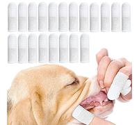 Cepillo Dientes Perro Dedo 12 Piezas,Cepillo de Dientes para Mascotas Hecho de Tela de Fibra Apto para Perros y Gatos,Limpia Eficazmente la Placa Dental (20 piezas)