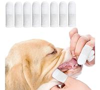 Cepillo Dientes Perro Dedo 8 Piezas,Cepillo de Dientes para Mascotas Hecho de Tela de Fibra Apto para Perros y Gatos,Limpia Eficazmente la Placa Dental (8 piezas)