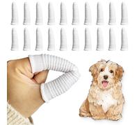 Cepillo Dientes Perro Dedo, Cepillo de Dientes de Fibra Apto para Mascotas, Cuidado de los Dientes de Perro, Limpia Eficazmente la Placa Dental(20 piezas)