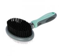 Cepillo doble flexible - Kerbl - Color: Menta - Menta | Mediciones: 20 cm