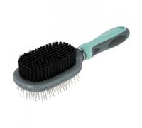 Cepillo doble flexible - Kerbl - Color: Menta - Menta | Mediciones: 24 x 7 cm