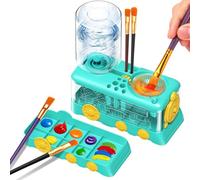 Cepillo educativo dispositivo de limpieza, juego de agua automático con forma de tracción, para estimular la creatividad al pintar para niños, dispositivo de pincel de aprendizaje, forma automática de