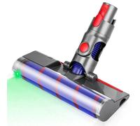 Cepillo Eléctrico Compatible con Dyson V7, V8, V10, V11, V15, Cabezal de Recambio Cepillo motorizado con LED, Recambio de Rodillo Cepillos Turbo para Suelos Duros y Alfombras