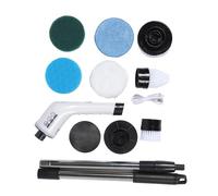 Cepillo eléctrico con barra de extensión ajustable, adecuado para tanques de peces, cocinas, baños y más, varios cabezales de cepillo, ideal para la limpieza en casa