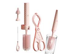 Cepillo eléctrico de niebla - Kit de limpieza de botellas de silicona recargable, cepillo impermeable de pezones | Detergente giratorio de 360 grados para lavar botellas de agua, utensilios