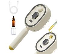 Cepillo Eléctrico De Vapor Para Mujer, Cepillo De Niebla Recargable Anti-frizz, Peine Extensible,Para Uso En Casa, Viaje, Spa, Hidrata Cabello Seco, Elimina Electricidad Estática