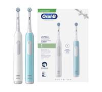 Oral-B Professional Clean 1 Escova Elétrica Duo Set Branco Azul