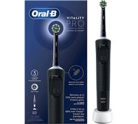 Cepillo eléctrico dientes Oral-B Vitality PRO, cepillo dental oscilante, recargable, 3 Modos Limpieza: Limpieza diaria, Sensible y Sensible Plus, temporizador 2 min, adulto, color negro, morado y azul