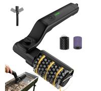 Cepillo eléctrico giratorio para barbacoa - Cepillo eléctrico para barbacoa, cerdas de acero inoxidable, cepillos resistentes para barbacoa, limpiador giratorio ajustable para exteriores, para patio