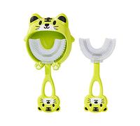 Cepillo Eléctrico Niños 3 Años Cepillo de dientes para niños Patrón de de dibujos animados Manual Silicona Niños Cepillo de dientes en forma de U Clorhexidina Desinfectantes