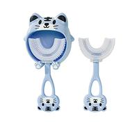 Cepillo Eléctrico Niños 3 Años Cepillo de dientes para niños Patrón de de dibujos animados Manual Silicona Niños Cepillo de dientes en forma de U Clorhexidina Desinfectantes