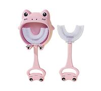 Cepillo Eléctrico Niños 3 Años Cepillo de dientes para niños Patrón de de dibujos animados Manual Silicona Niños Cepillo de dientes en forma de U Clorhexidina Desinfectantes