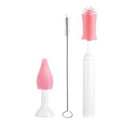 Cepillo eléctrico para biberones - Set de viaje limpiador de biberones para bebés,Cepillo de mango largo Accesorios de limpieza para el hogar cocina vaso de vidrio botella de agua