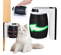 Cepillo eléctrico para gatos de 1,5 a 2 horas, 3,7 V, masajeador automático de gatos de 1800 mAh, cepillo de esquina para gatos, masajeador giratorio para gatos, 13,3 x 7,3 x 16 cm, cepillo de