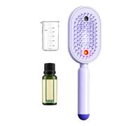 Cepillo eléctrico para mujer, desenredante de control de encrespamiento, 21,7 cm, estilizador iónico recargable, peine alisador antiestático, tecnología de iones negativos, para peinar el cabello
