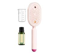 Cepillo eléctrico para mujer, desenredante de control de encrespamiento, 21,7 cm, estilizador iónico recargable, peine alisador antiestático, tecnología de iones negativos, para peinar el cabello