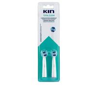 Kin Cepillo Dental Eléctrico Recambio Limpieza Total 2 U