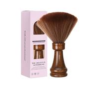 Cepillo ergonómico de madera de doble propósito suave para la piel para depilación y mantenimiento de registros, compacto y polvo