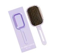 Cepillo ergonómico de masaje para cuero cabelludo con pasadores de acero suave para un cabello más grueso y cómodo peinado diario antiestático voluminizador peine