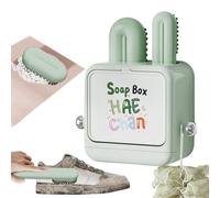 Cepillo ergonómico, dispensador de jabón, herramienta de almacenamiento de montaje en pared, textura de resina suave, herramienta de gestión de sistemas de limpieza, alfombra de ropa de diseño moderno