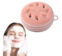 Cepillo exfoliante facial,Limpiador facial de silicona con cerdas - Cepillo exfoliante portátil para el cuidado de la piel facial para pieles sensibles, delicadas y secas para mujeres Olcana