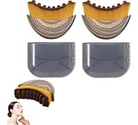 Cepillo facial de contorno linfático, cepillo facial linfático suave y seco, masajeador de drenaje linfático para un aspecto naturalmente esculpido, suave en toda la piel, fácil de transportar y usar