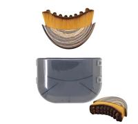 Cepillo facial de contorno linfático, cepillo facial portátil para cepillado en seco, escultura de barbilla y mandíbula, cerdas ultrasuaves, diseñado ergonómicamente para adaptarse a la piel con