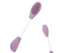 Cepillo facial de silicona, aplicador facial de doble cabeza, limpiador de lodo de limpieza profunda, herramienta de exfoliación , accesorio de belleza para eliminación de maquillaje, cuidado de