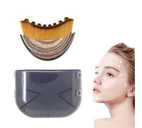 Cepillo facial drenaje linfático, herramienta para esculpir el rostro y contornear el mentón, reduce hinchazón y alivia tensiones, ideal para cuidado antiedad y diario