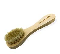 Cepillo facial para una exfoliación profunda - Mango de árbol de hierba con cerdas naturales de jabalí para la limpieza diaria, exfoliación y masaje. Ideal para el cabello del bebé