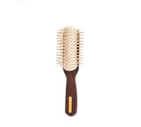 Cepillo grande desmontable Tek de madera de ovangkol con púas cortas