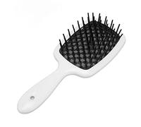 Cepillo Hueco, Cepillo Desenredante Profesional de Masaje, Malla de Nido de Abeja, Dientes Flexibles, Portátil para el Cabello(Negro)
