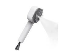 Cepillo Humeante - Herramienta De Aseo Para Mascotas De 7,60 Pulgadas | Removedor De Pelo De Silicona ABS - Peine De Masaje Con Pulverizador De Vapor, Cepillo Antiestático Para Perros Y Gatos Para Des