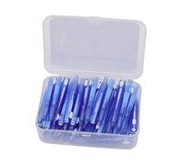 Cepillo Interdental de 60 Uds, Práctico Limpiador de Tirantes Finos con Mango de PP para Adultos Y Niños, Cuidado de Ortodoncia(Azul)