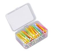 Cepillo Interdental de Ortodoncia, Limpiador de Palillos de Dientes con Hilo Dental de PP Tensión Efectiva 60 Piezas para Pacientes Periodontales para el Cuidado Bucal